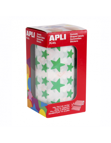 Rollo Gomets Estrellas Verde