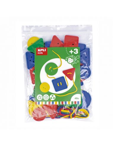 Botones Ensartables 48 uds APLI