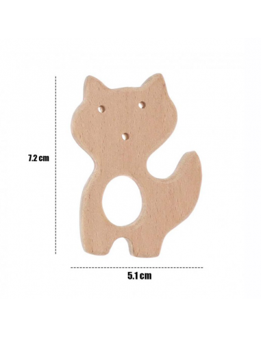 Pieza De Madera En Forma De Gato
