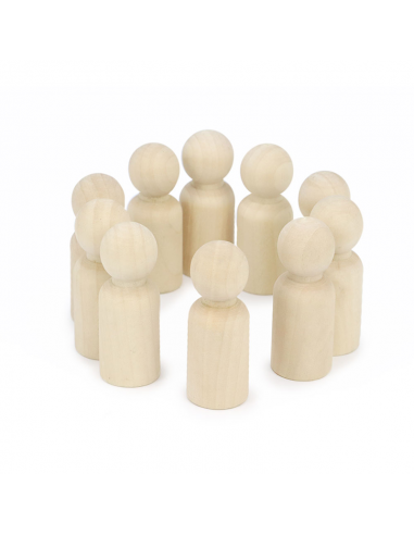 Muñeco Madera Peg Dolls Hombre