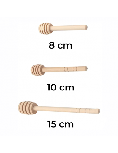 Cucharas de Miel de Madera 30 Pzas 3 Tamaños