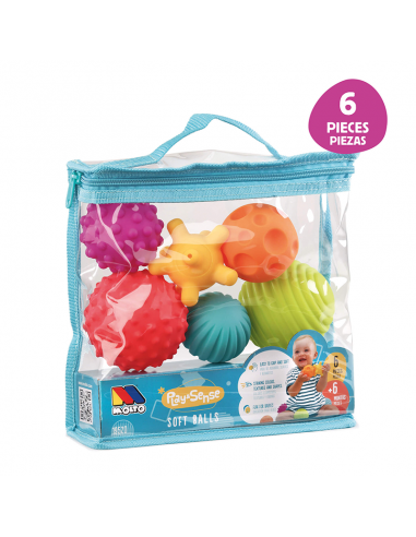 Pack 6 Bolsas Bolas Sensoriales PLAY&SENSE 6 Pzas MOLTO