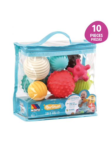 Pack 3 Bolsas Bolas Sensoriales PLAY&SENSE 10 Pzas MOLTO