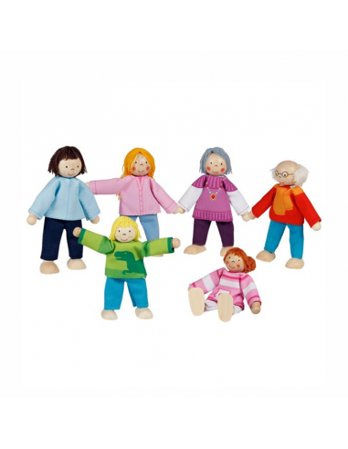 Muñecos Flexibles Familia Moderna Goki