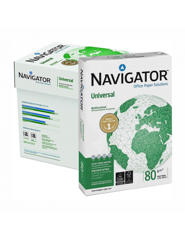 Papel Blanco NAVIGATOR Din-A3 2500 Hojas 80g Ecolabel