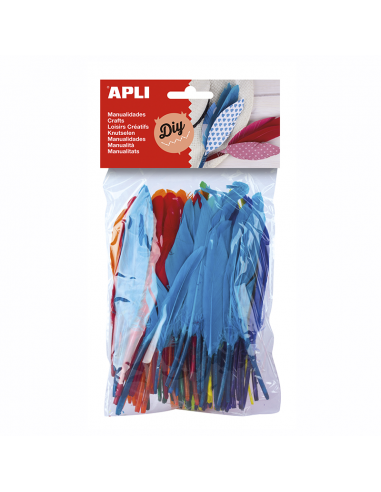 Plumas de Indio Colores Surtidos 100 Uds