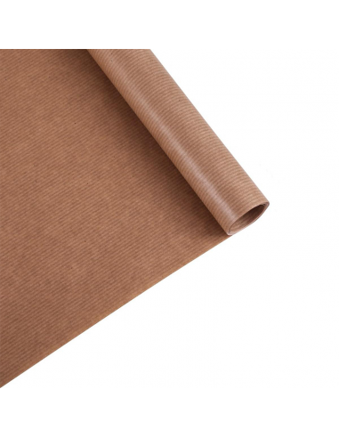 Papel Kraft Verjurado Sadipal Marrón Rollo 1x25m