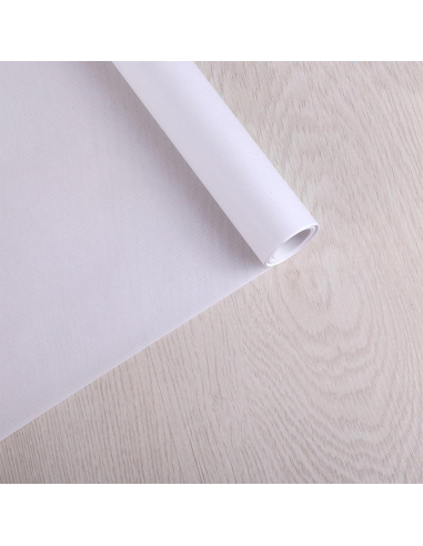 Papel Kraft Verjurado Sadipal Blanco Rollo 1x25m