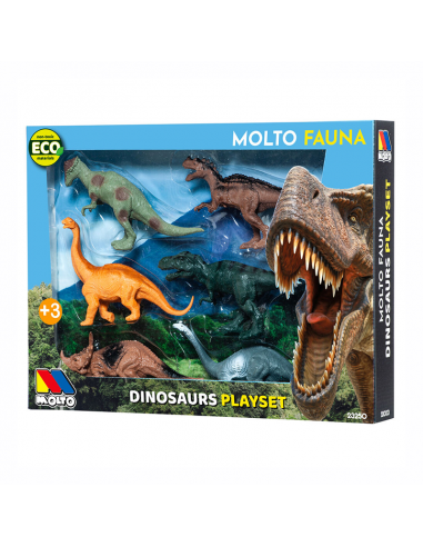 Pack de 3 Sets Fauna de Dinosaurios Molto