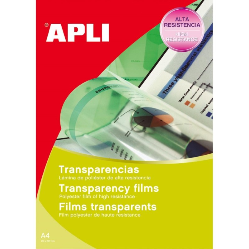 Lámina Acetato A4 Inkjet APLI 20 hojas
