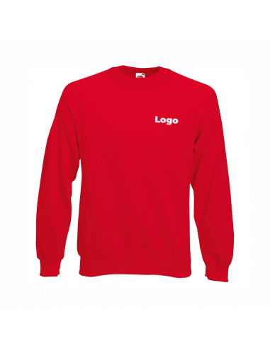 Sudadera Unisex RAGLAN CLASSIC Fruit of the Loom + Impresión de Logo