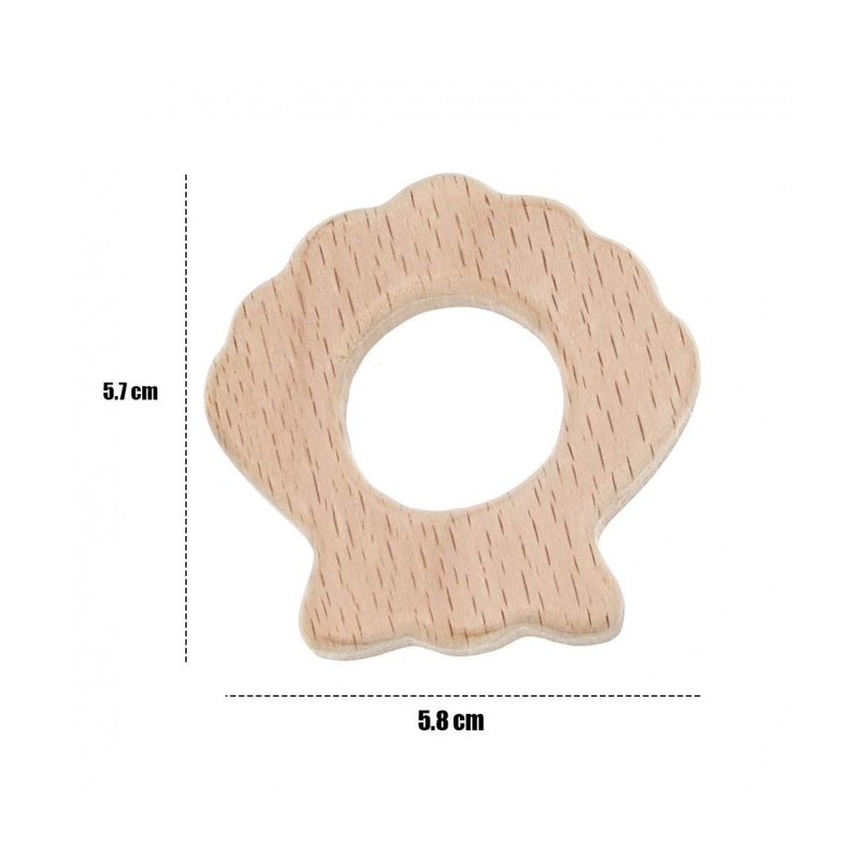 Pieza de Madera Forma de Concha
