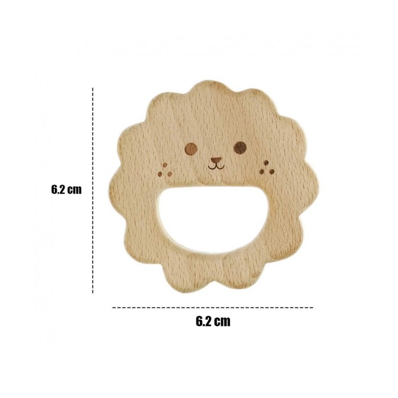 Pieza de Madera Forma de León
