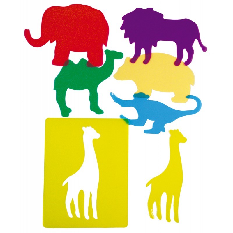 Plantillas Educativas Translúcidas de Animales